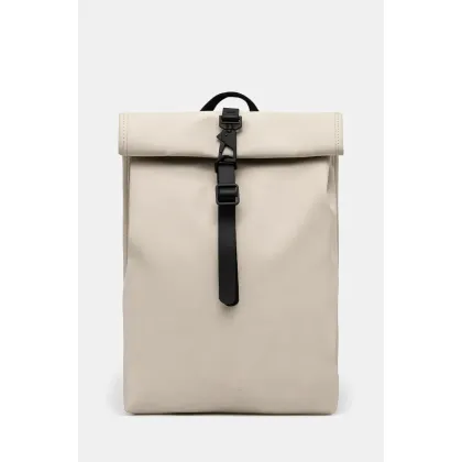 Zdjęcie Rains plecak Rolltop Rucksack Mini W3 kolor beżowy duży gładki 13330