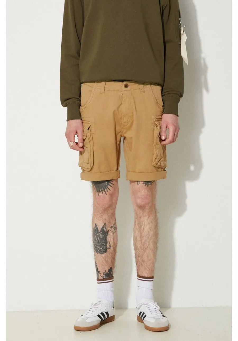 obrazek 1 Alpha Industries szorty bawełniane Crew Short kolor beżowy 176203.14-KREMOWY