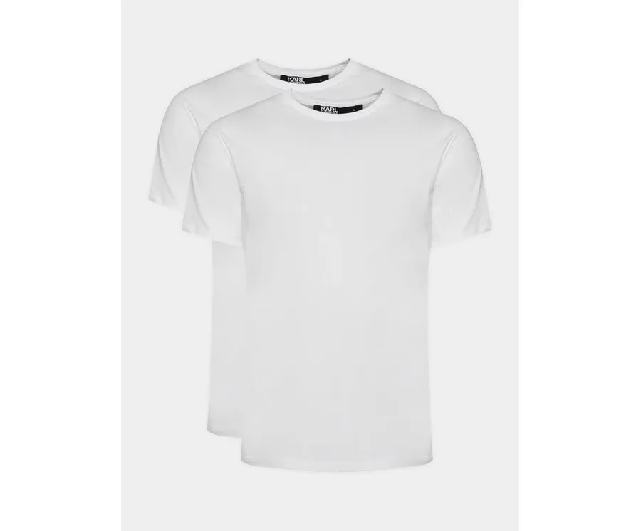 obrazek 1 KARL LAGERFELD Komplet 2 t-shirtów 765000 500298 Biały Slim Fit