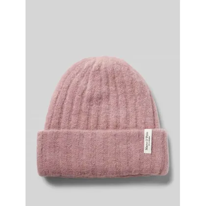 Zdjęcie Czapka beanie z mieszanki alpaki i żywej wełny z aplikacją z logo