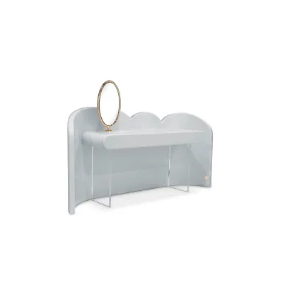 Picture Luxurious children's dressing table in the shape of a cloud
