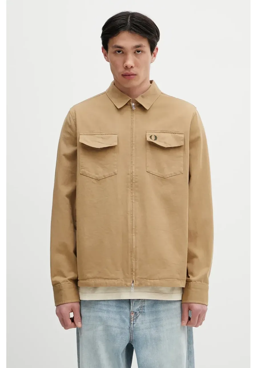 obrazek 1 Fred Perry kurtka bawełniana kolor zielony przejściowa M9833.363