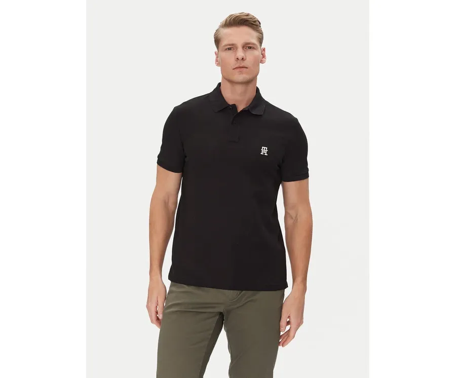 obrazek 1 Tommy Hilfiger Polo MW0MW33167 Czarny Regular Fit