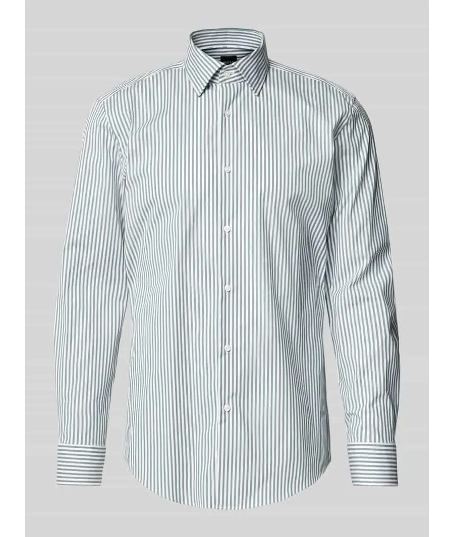 obrazek 1 Koszula biznesowa o kroju slim fit z kołnierzykiem typu kent model ‘Hank’