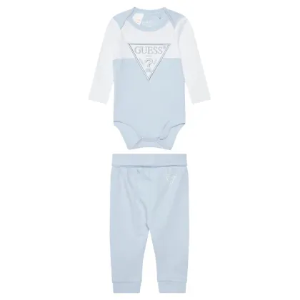 Zdjęcie Guess Komplet body i spodnie H5YW08 J1314 Niebieski Regular Fit