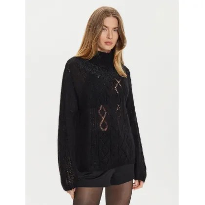 Zdjęcie TWINSET Golf 242TP3420 Czarny Loose Fit