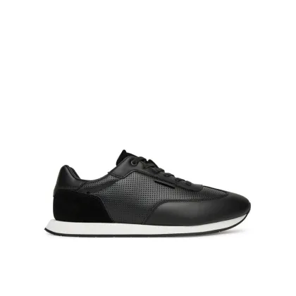 Zdjęcie Calvin Klein Sneakersy Low Prof Runn Laceup Perf Lth HM0HM01871 Czarny