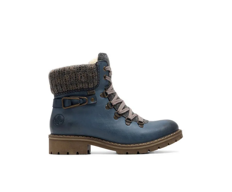 obrazek 1 Rieker Botki Y9131-15 Niebieski