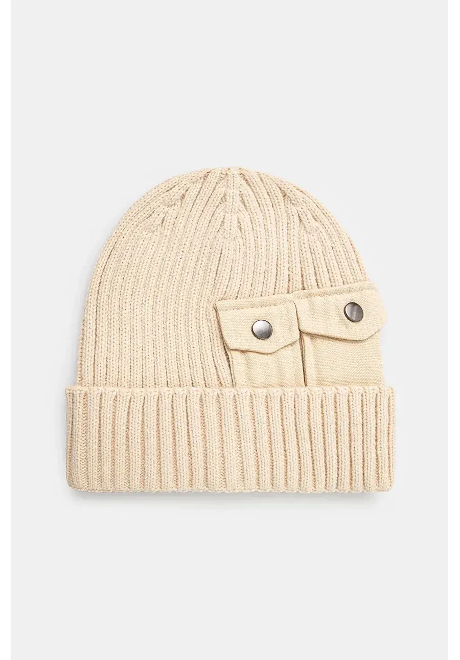 obrazek 1 Alpha Industries czapka Utility Beanie kolor beżowy  138904