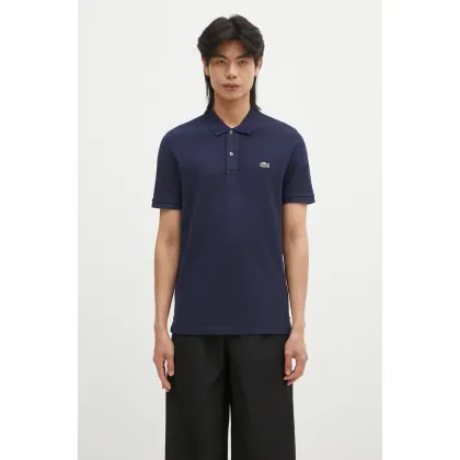 Zdjęcie Lacoste polo bawełniane PH4012 166 kolor granatowy gładki PH4012.166-166