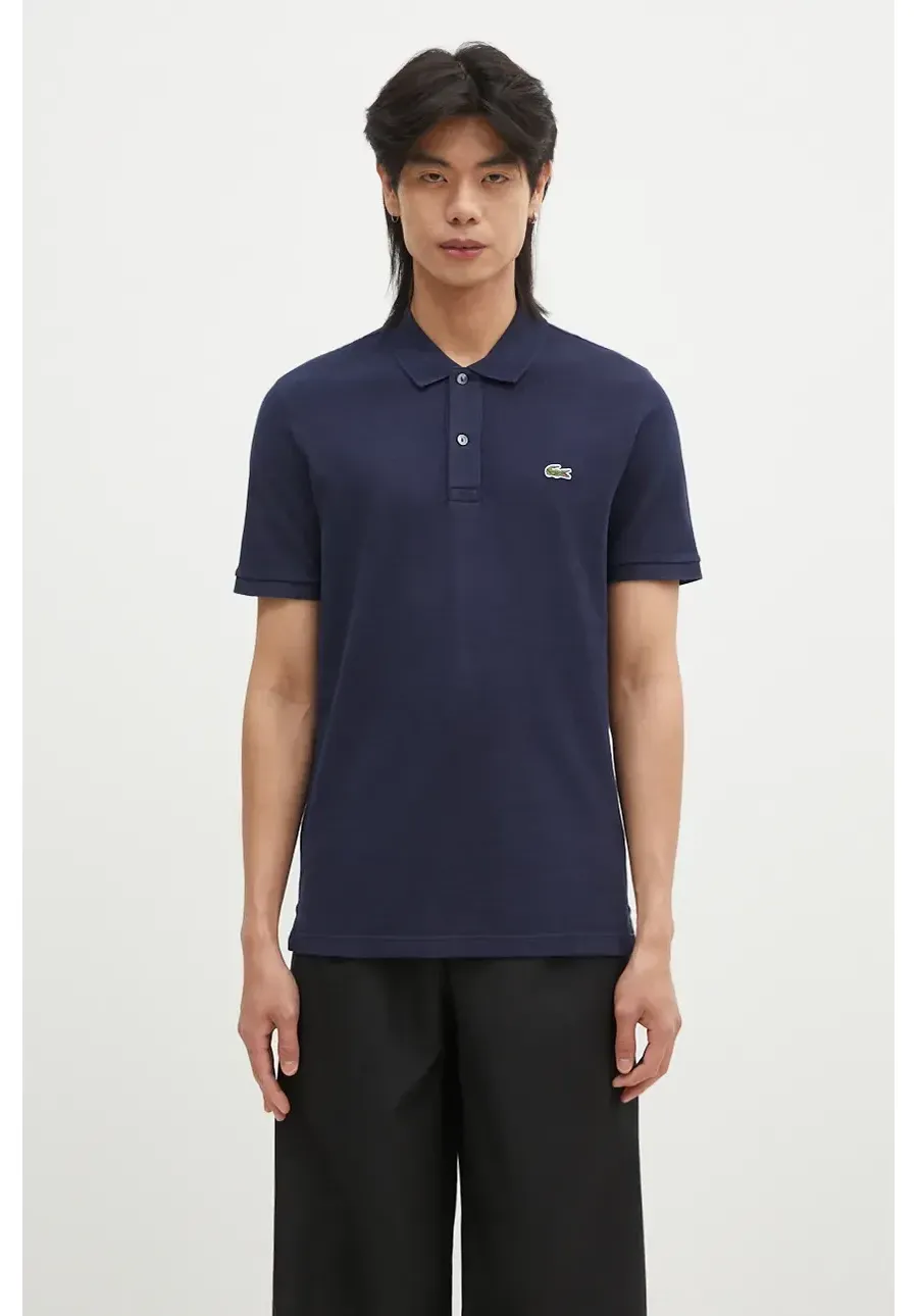 obrazek 1 Lacoste polo bawełniane PH4012 166 kolor granatowy gładki PH4012.166-166