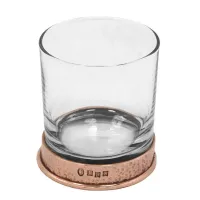 Picture Fantastic whiskey glass with copper decoration