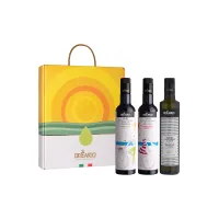 Zdjęcie Wysokiej jakości włoska oliwa z oliwek - komplet upominkowy 3x 500ml