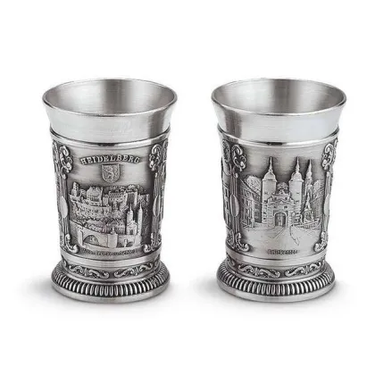 Zdjęcie Piękny zestaw 2 kieliszków do wódki