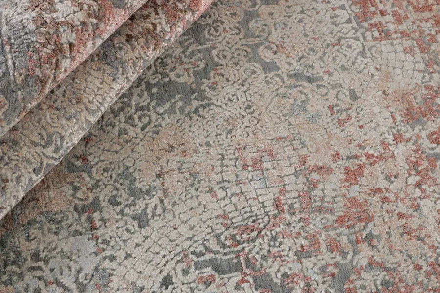 picture 2 Subtle red-gray exclusive 3D carpet - SEDUCTION 740138