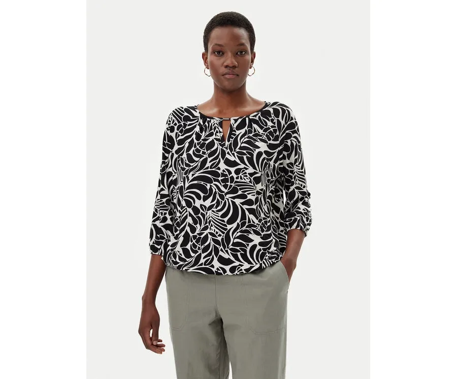 obrazek 1 Olsen Bluzka 11105072 Czarny Regular Fit