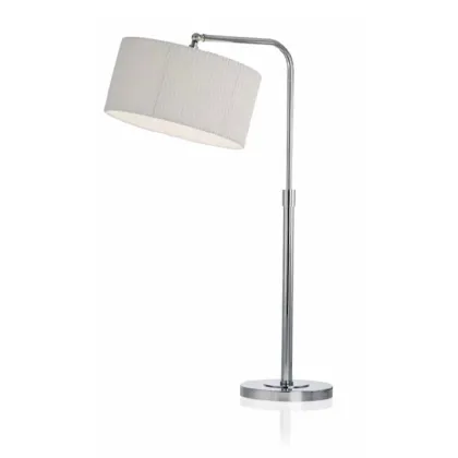 Zdjęcie Luksusowa, mosiężna lampa stołowa z wahadłowym, regulowanym ramieniem