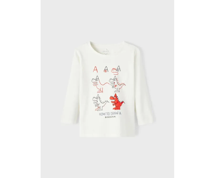 obrazek 1 NAME IT Bluzka 13212872 Biały Regular Fit