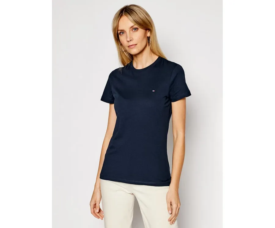 obrazek 1 Tommy Hilfiger T-Shirt WW0WW22043 Granatowy Regular Fit