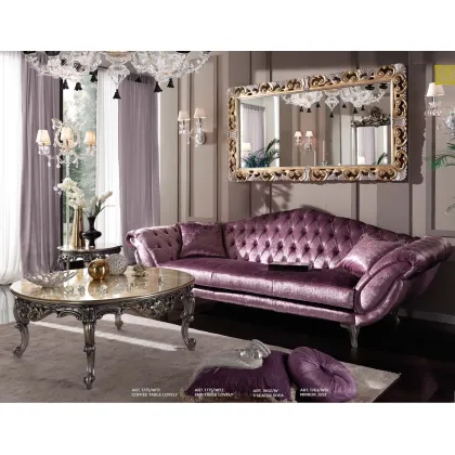 Zdjęcie Unikatowy zestaw mebli z serii Nuvola - stół + sofa + lustro