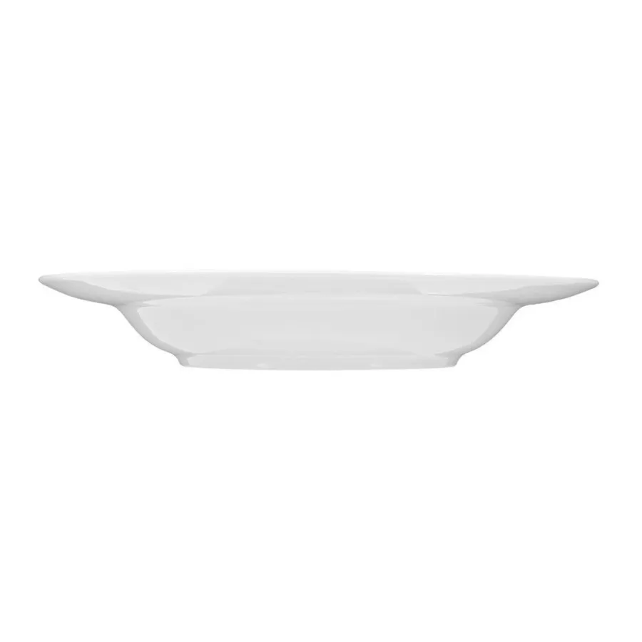 obrazek 2 Biały okrągły 23-centymetrowy porcelanowy talerz do zupy - Tettau