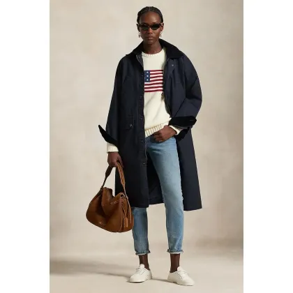Zdjęcie Polo Ralph Lauren kurtka LG UTLY damska kolor granatowy przejściowa 211915925