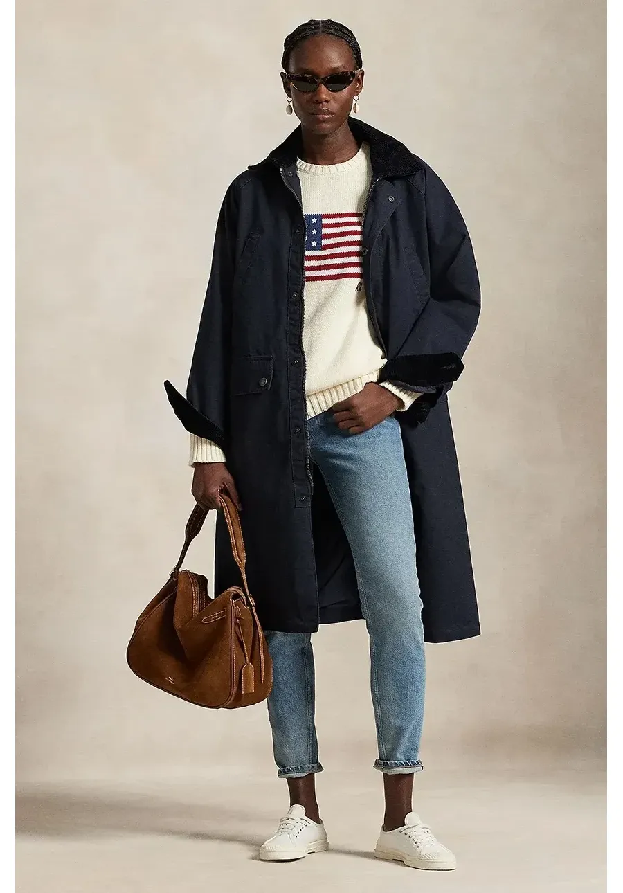 obrazek 1 Polo Ralph Lauren kurtka LG UTLY damska kolor granatowy przejściowa 211915925