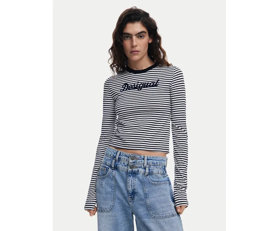 obrazek 1 Desigual Bluzka 25SWTK85 Czarny Regular Fit