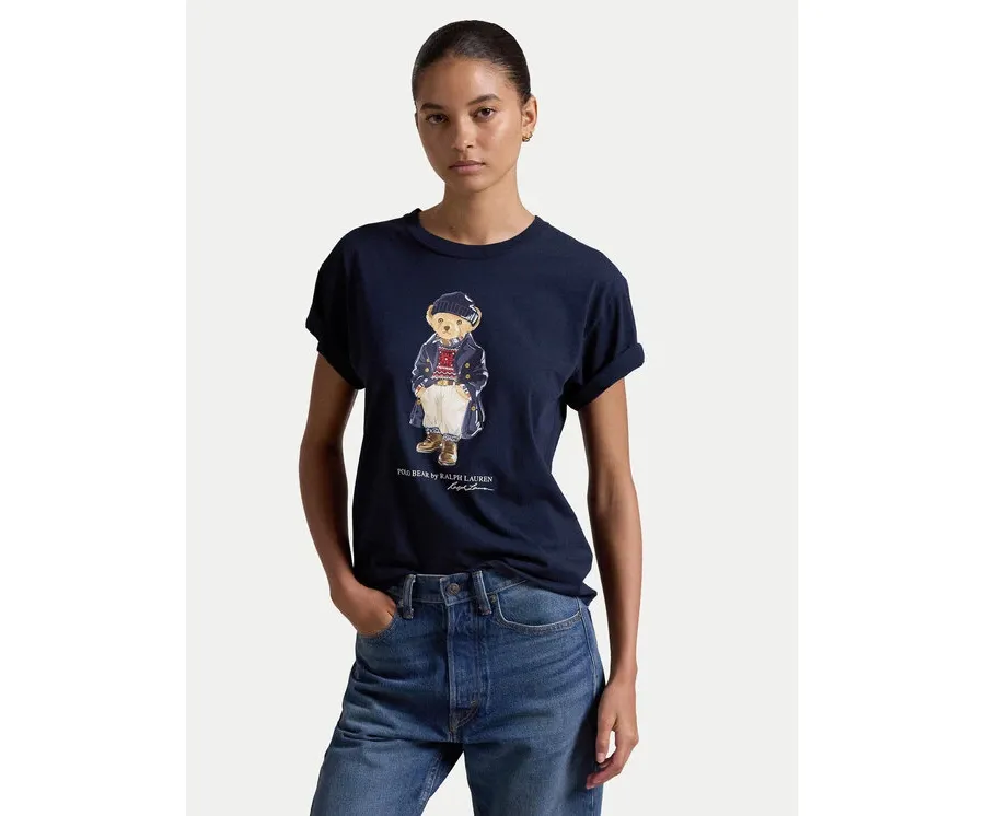 obrazek 1 Polo Ralph Lauren T-Shirt 211947944001 Granatowy Regular Fit