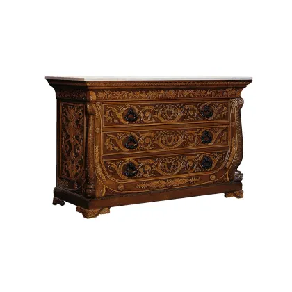 Picture Tasteful SILVIA chest of drawers with extravagant decoration - Collecion Alexandra
