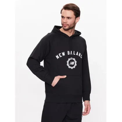 Zdjęcie New Balance Bluza Dukserica Sport Seasonal French Terry MT31901 Czarny Relaxed Fit