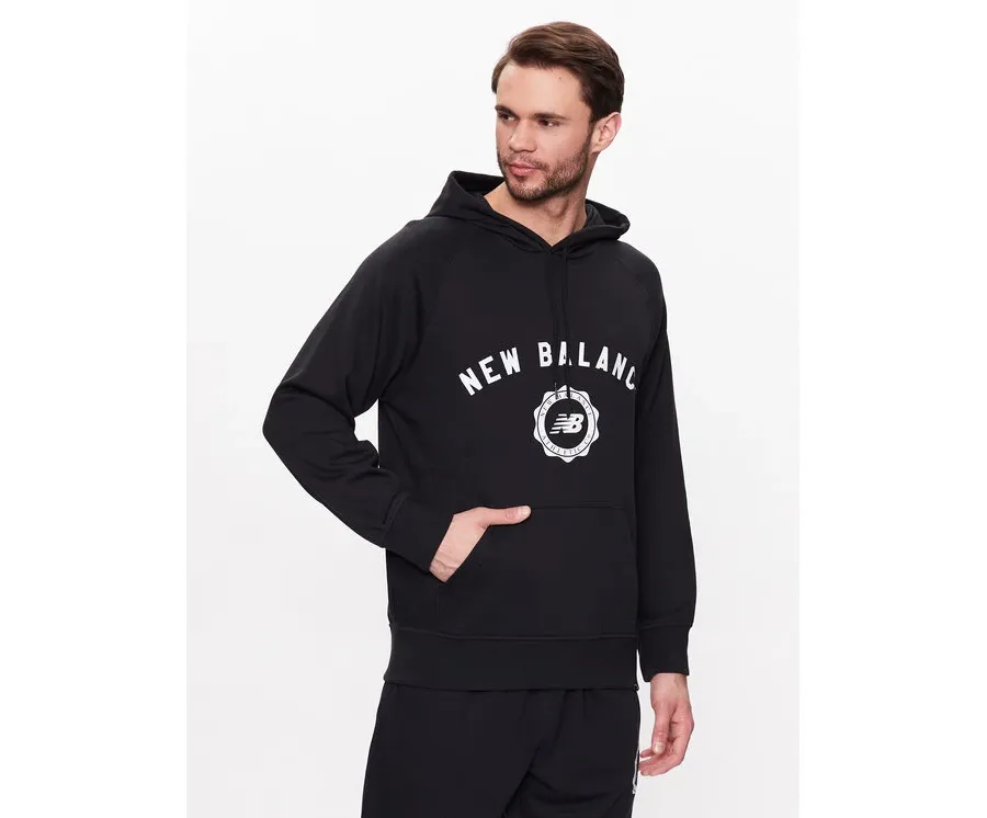 obrazek 1 New Balance Bluza Dukserica Sport Seasonal French Terry MT31901 Czarny Relaxed Fit