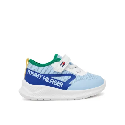 Zdjęcie Tommy Hilfiger Sneakersy Low Cut Lace-Up/Velcro Sneaker T1B9-33868-1756 M Błękitny