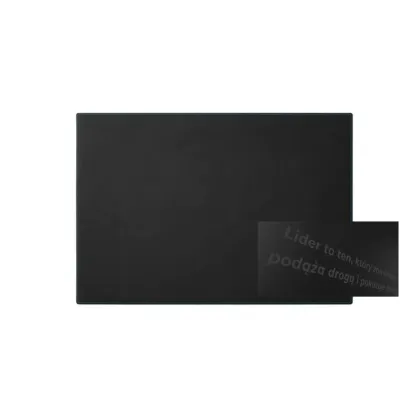 Zdjęcie Czarna skórzana podkładka 90x60 cm z grawerem