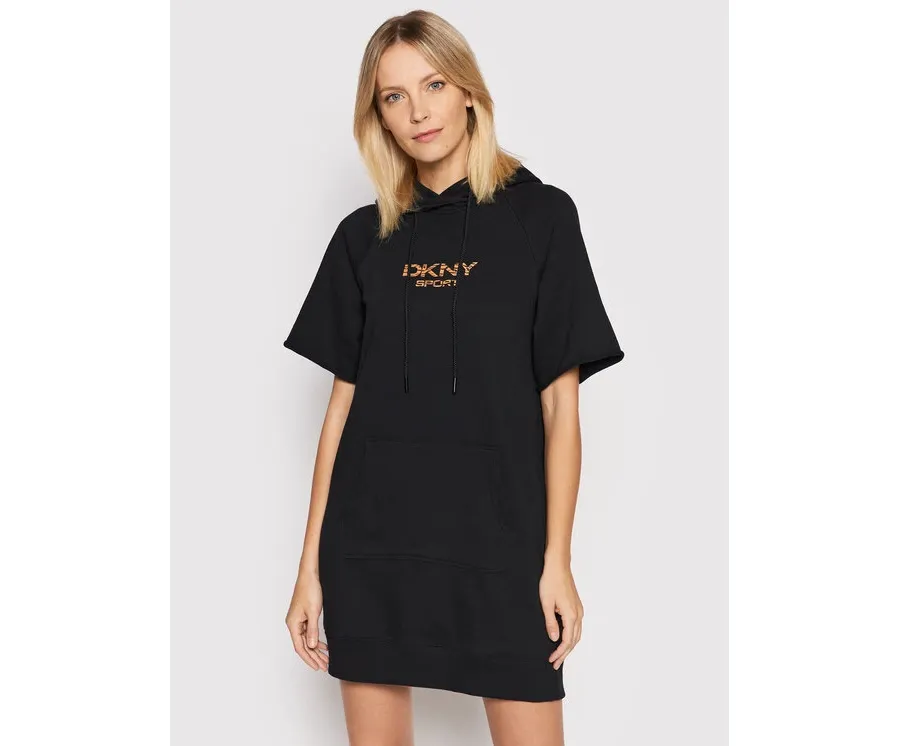 obrazek 1 DKNY Sport Sukienka dzianinowa DP1D4494 Czarny Regular Fit