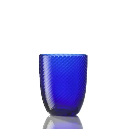 Zdjęcie Rewelacyjna niebieska szklanka do wody ze szkła Murano