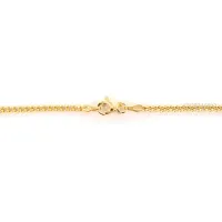 Picture Men's Groumette chain in 18K yellow gold - 45 cm