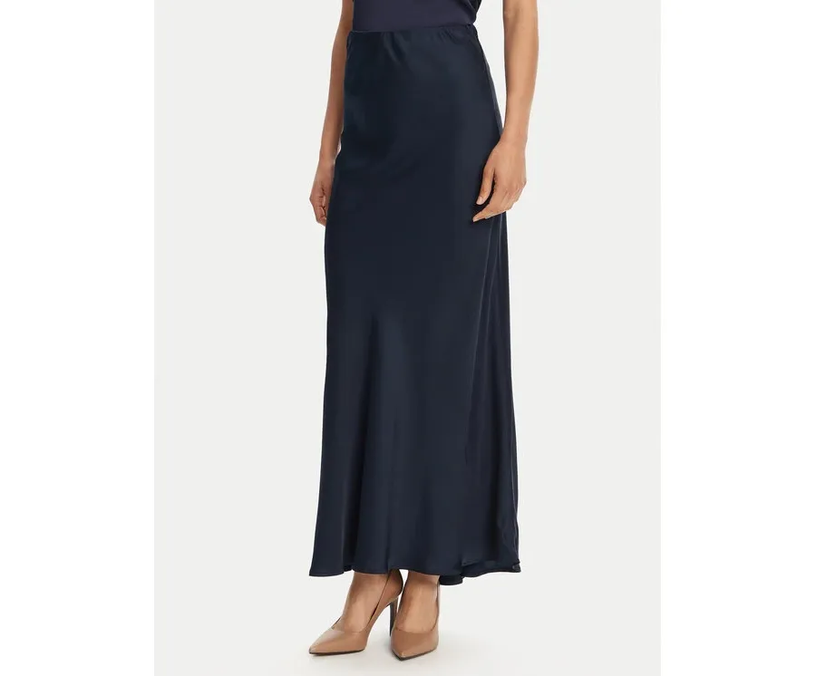 obrazek 1 ViCOLO Spódnica maxi TD0472 Granatowy Slim Fit