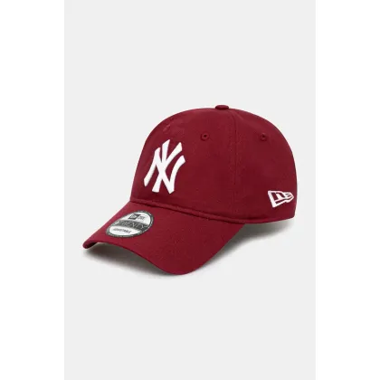 Zdjęcie New Era czapka z daszkiem bawełniana LE 920 kolor bordowy z aplikacją 60471469