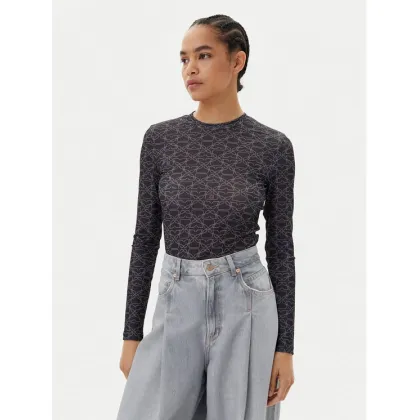 Zdjęcie HUGO Bluzka Diralina_10 50542422 Czarny Slim Fit