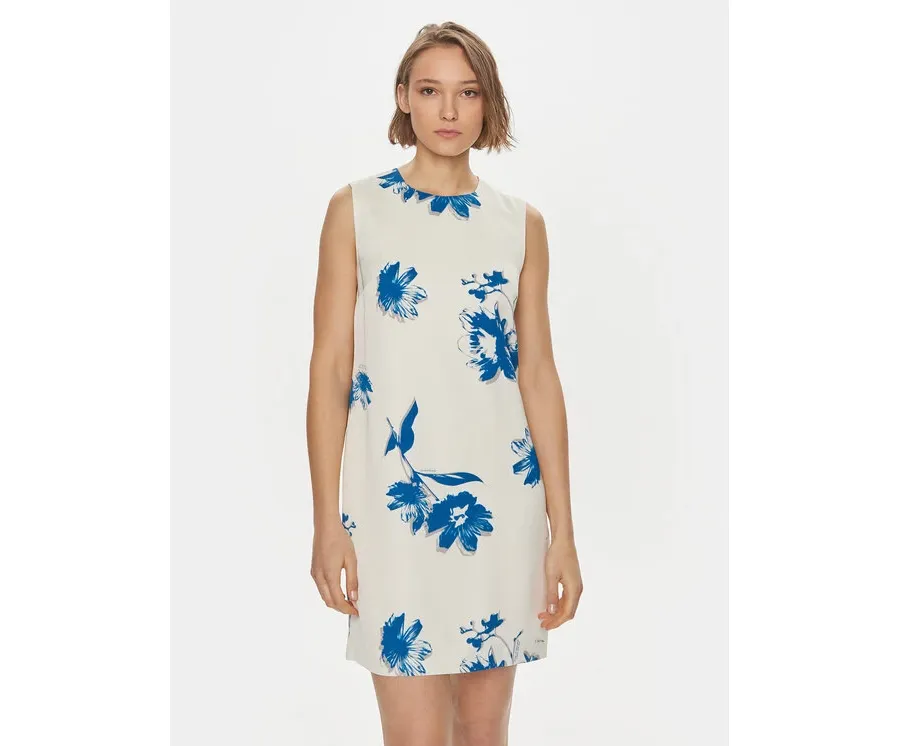 obrazek 1 Calvin Klein Sukienka letnia K20K207038 Biały Regular Fit