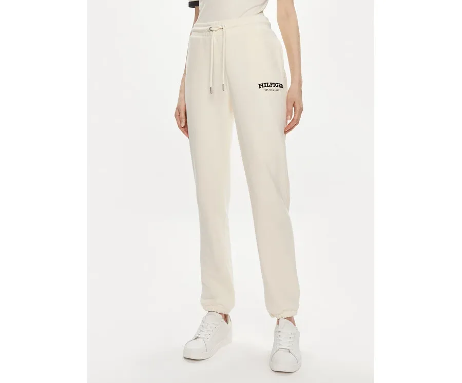 obrazek 1 Tommy Hilfiger Spodnie dresowe Monotype WW0WW41572 Beżowy Regular Fit