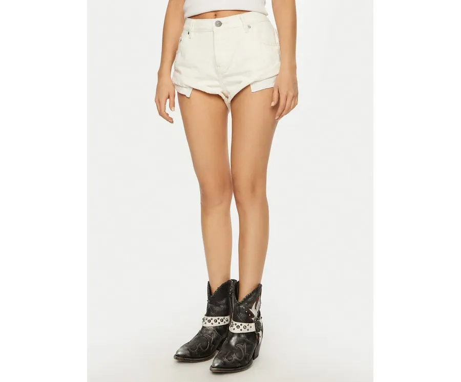 obrazek 1 One Teaspoon Szorty jeansowe Bandits 26804 Écru Regular Fit