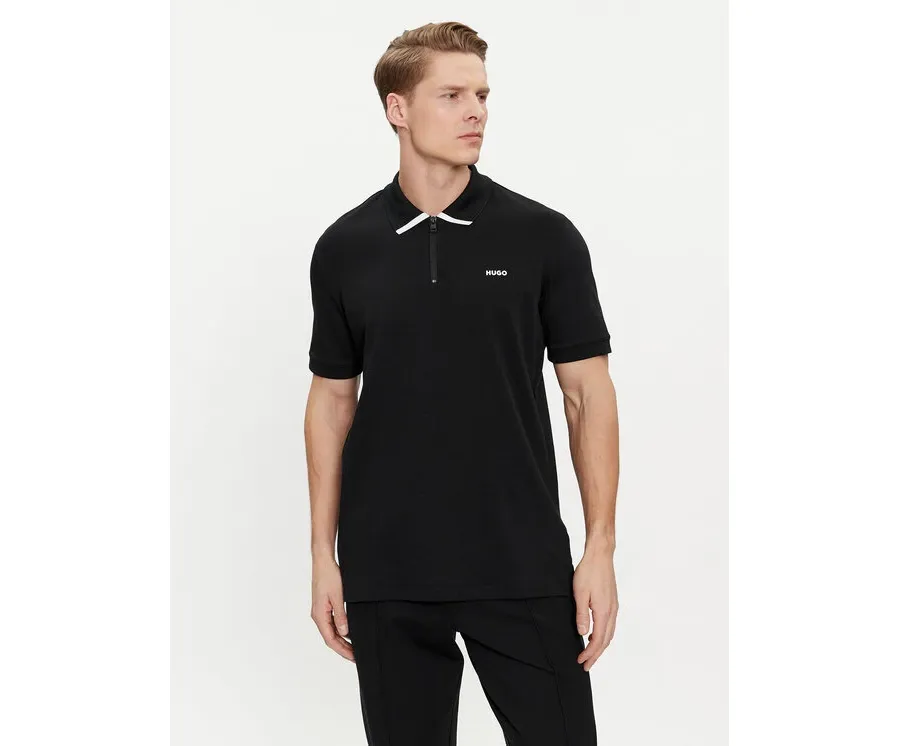 obrazek 1 Hugo Polo Dalomino 50511721 Czarny Regular Fit HUGO