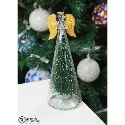 Zdjęcie Gustowna świąteczna ozdoba szklane aniołki ze szkła Murano