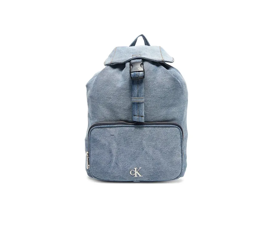 obrazek 1 Calvin Klein Plecak Denim Luna Mini Flap Backpack LV04F3216G Błękitny