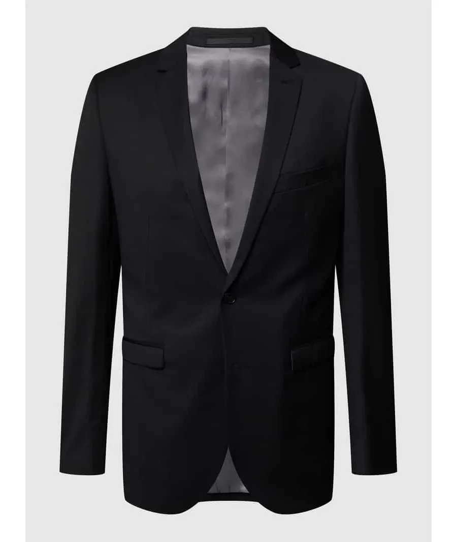 obrazek 1 Marynarka zapinana na 2 guziki o kroju slim fit z dodatkiem streczu model ‘George’
