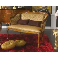 Zdjęcie Antyczna włoska mała sofa do salonu – Morello Gianpaolo