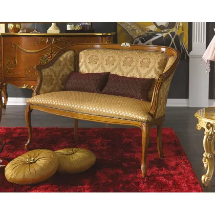 Zdjęcie Antyczna włoska mała sofa do salonu – Morello Gianpaolo