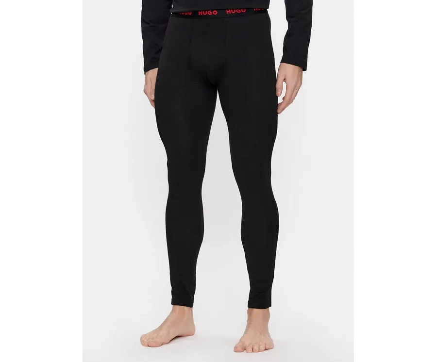 obrazek 1 Hugo Kalesony Long John Linked 50485314 Czarny Skinny Fit HUGO